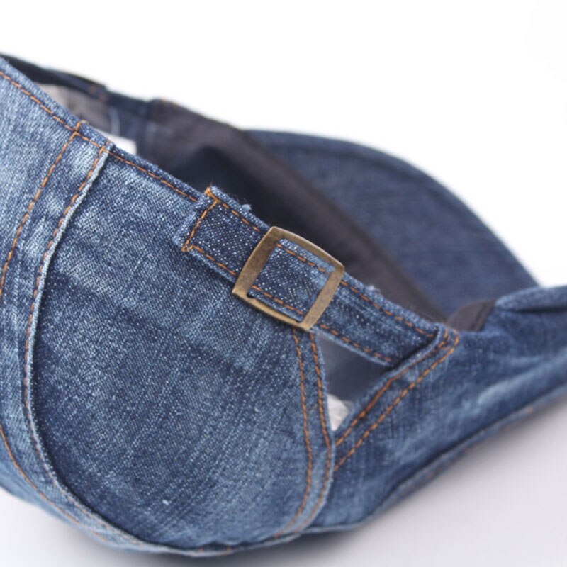 Erwachsene Unisex Baskenmütze Einstellbar Patchwork Denim Caps Entenschnabel Hut Newsboy für Männer Frau