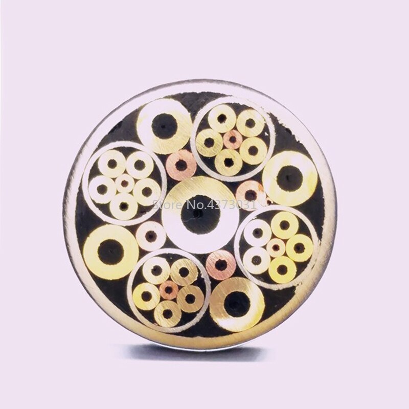 Rebites com pino de mosaico para faca, 11 tipos de design, 10mm, diy, alça de parafuso, decoração requintada, alça de faca, ferramenta, rebites, comprimento 9cm: Design 1008