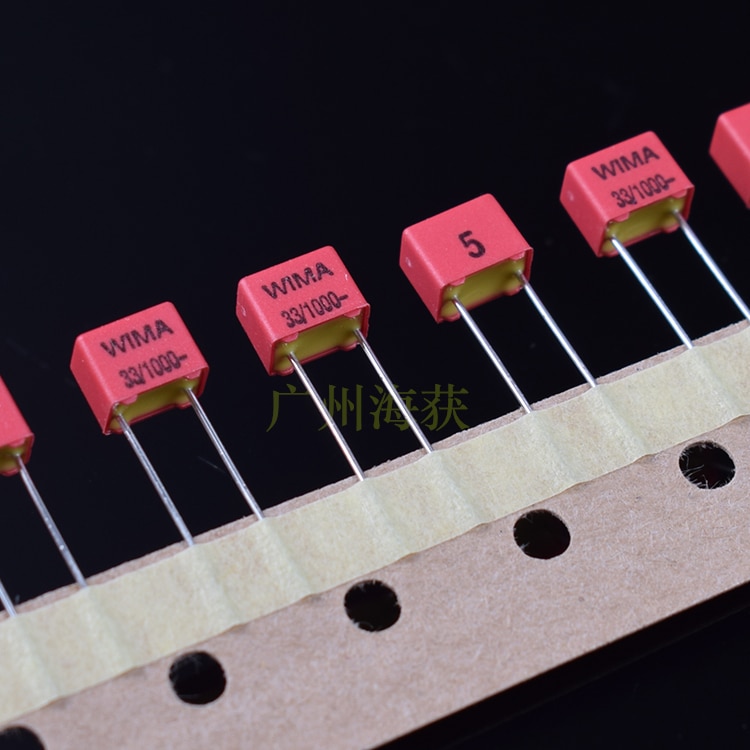 20PCS WIMA FKP2 Capacitor - 33pF 1000V 1kV PCM5 Audio 5mm Pitch