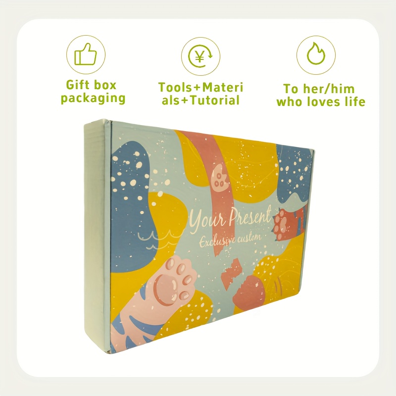 Häkel-Starter-Set für Erwachsene für Damen | 5 Premium-Garn + 2–6 mm Haken und Blumentasche | All-in-One-Geschenkbox mit DIY-Werkzeugen und zufälligen Produkten