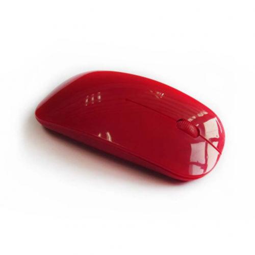Universal USB Wireless mouse Adjustable Receiver Optical Computer Mouse 2.4GHz Battery Powered Ergonomic Mice For Laptop PC Mous: Red