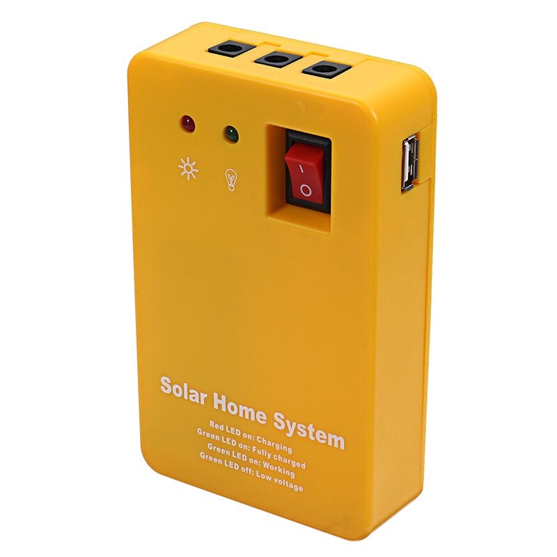 3W Solar Power Panel Generator with 2 LED Lamps USB Charger Outdoor Garden 5V 500ma Solar Battery Chargers &amp; Charging Kits TB