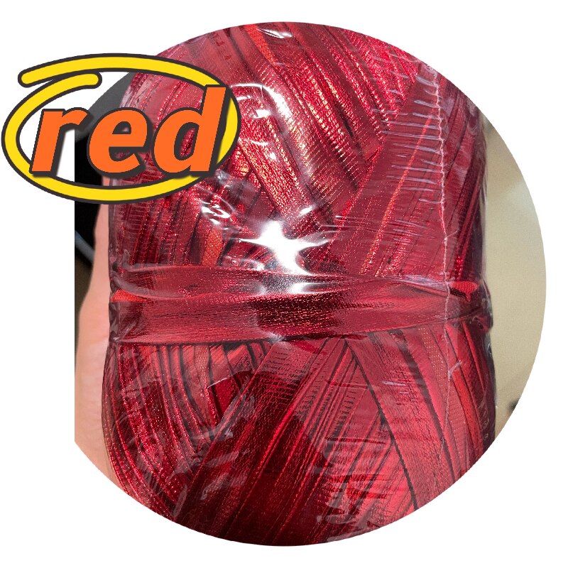 Metallic Tshirt Garen Gehaakte Breien Handwerken Weven Fancy Dikke Doek Wol Glanzend Goud Zilver Purse Handtas Diy Materiaal: Red 200g per ball
