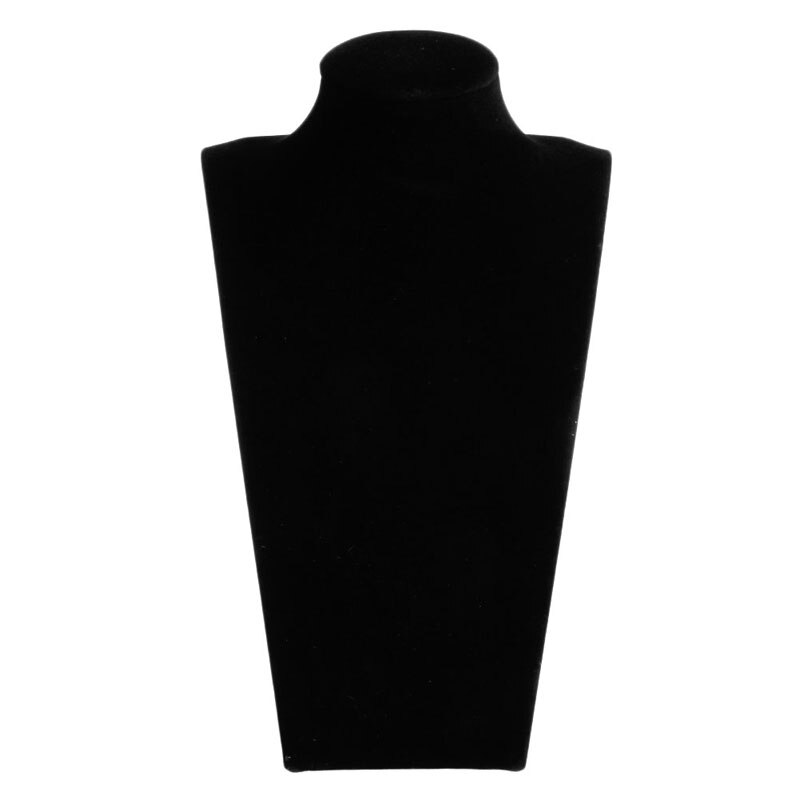 Maniquí de piel sintética/terciopelo para joyería, collar, soporte de exhibición para cuello, busto, escaparate, Show, decorar,: Velvet 2