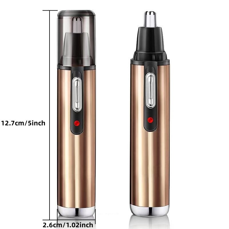 Elektrische Wenkbrauw Neus Haar Trimmer Scheermachine Gold Battery Model