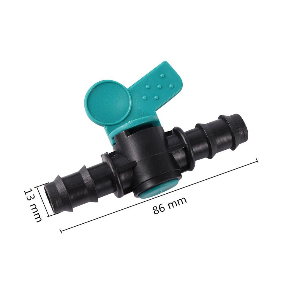 Irrigation Water flow Control Valve 1/2 Inch Garden Hose Connector Double Barb Pipeline Water Valve Water Pipe Connector 1 Pc