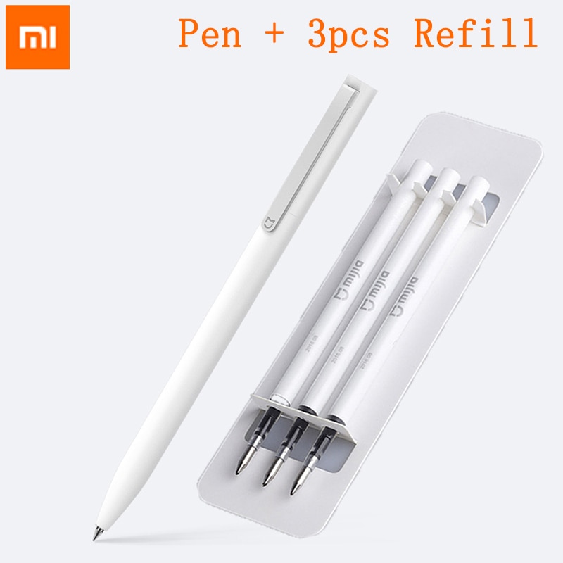 100% Originele Xiaomi Mijia 9.5mm smart Teken Pen Ondertekening Pen PREMEC Glad Zwitserland Refill MiKuni Japan blauwe Inkt Voegen mijia Pen