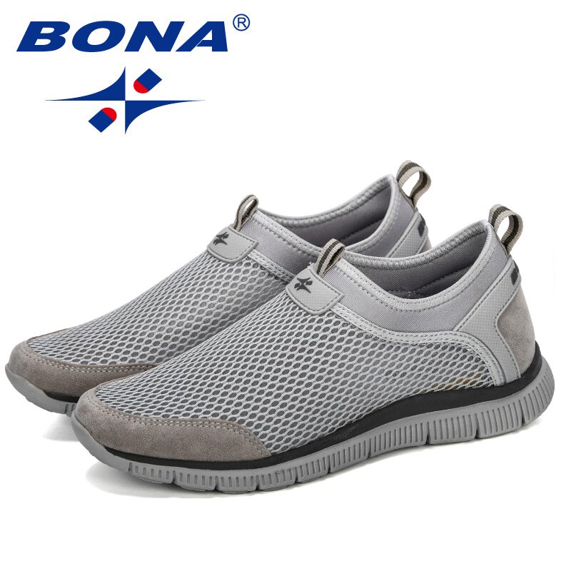 BONA Style Men Breathable Comfortable Sneakers Wear-Resistant Lightweight Man Causal Shoes Zapatos Hombre Male