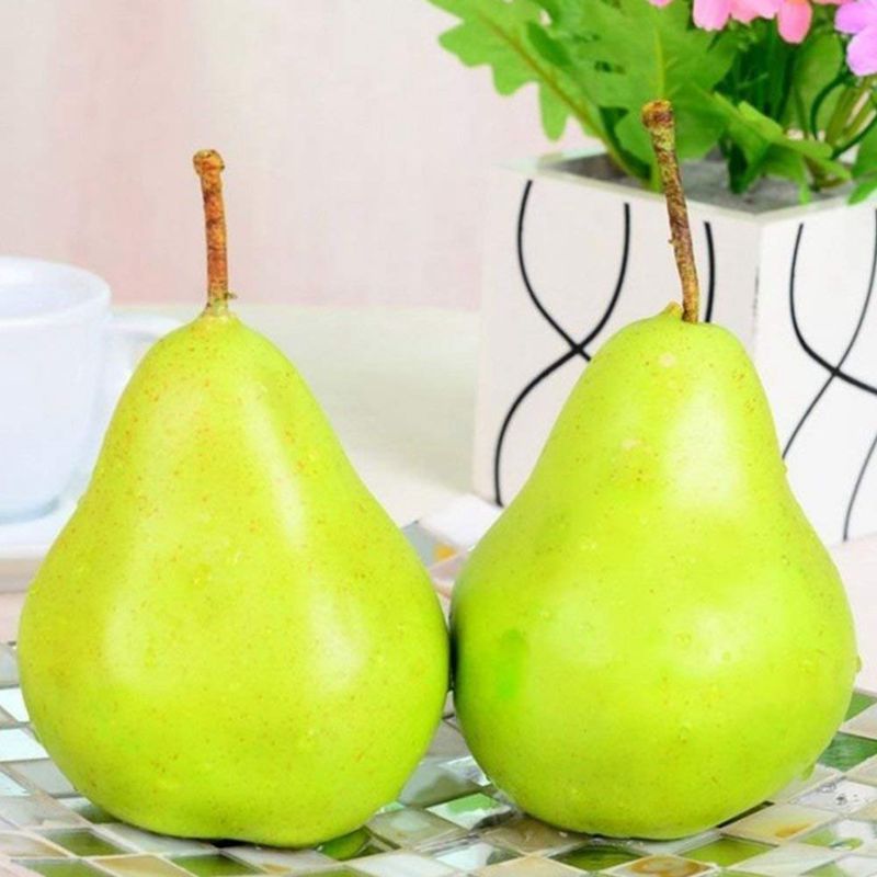 4 Best Artificiale Pera Verde Decorativo Fruit-4x3 pollici