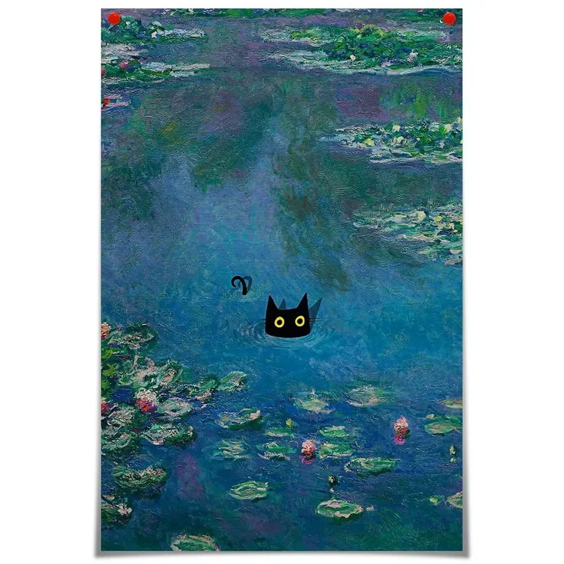 retro Katze Kaffee Metallschild Jahrgang Küchenschilder Wanddekoration Weil Mord ist falsch Lustige Schilder Bar Dekorationen Kunst Poster