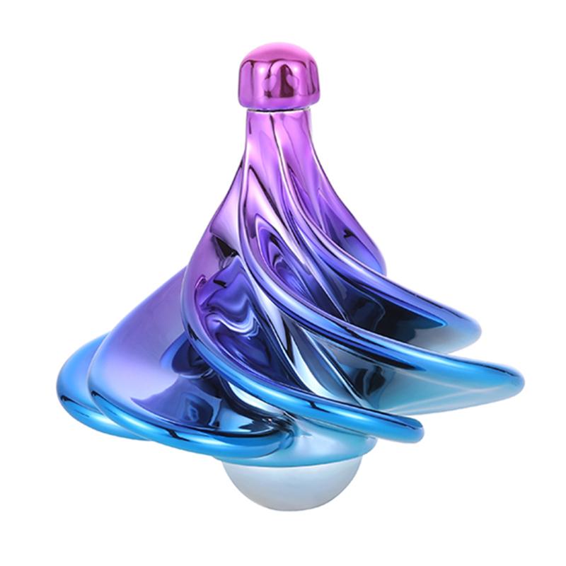 Giroscopio neumático 3D, juguete de aleación multicolor, viento que sopla, artefacto giratorio de descompresión superior, herramientas de alivio de presión