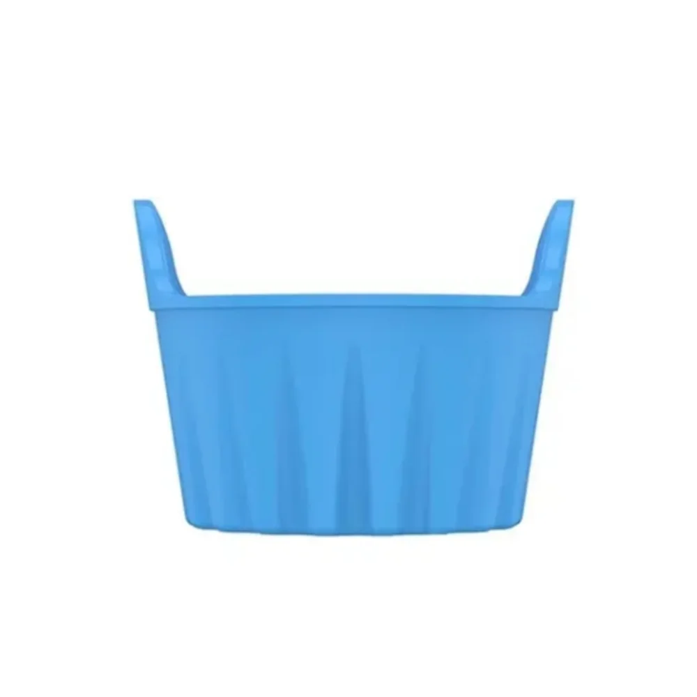 Air Fryer Egg Moulds Silicone Egg Poacher Stovetop Egg Cooking For Microwave Air Fryer Baking Accessories Egg spinner Egg cups: Blue