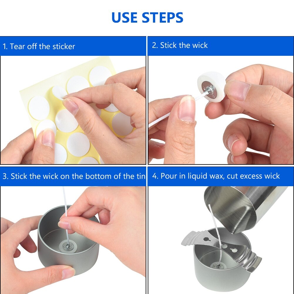 Candle Crafting Tool Kit Candles DIY Craft Tools Candle Wick Candle Making Tool Suitable for Beginner Candle Making Wick Wax Kit