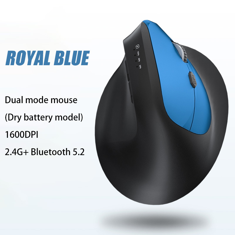 Xiaomi Bluetooth Vertical Mouse Tri-Mode Ergonomic 9600 DPI Adjustable Optical Silence Gaming Mouse Office Dormitory Comfortable: green