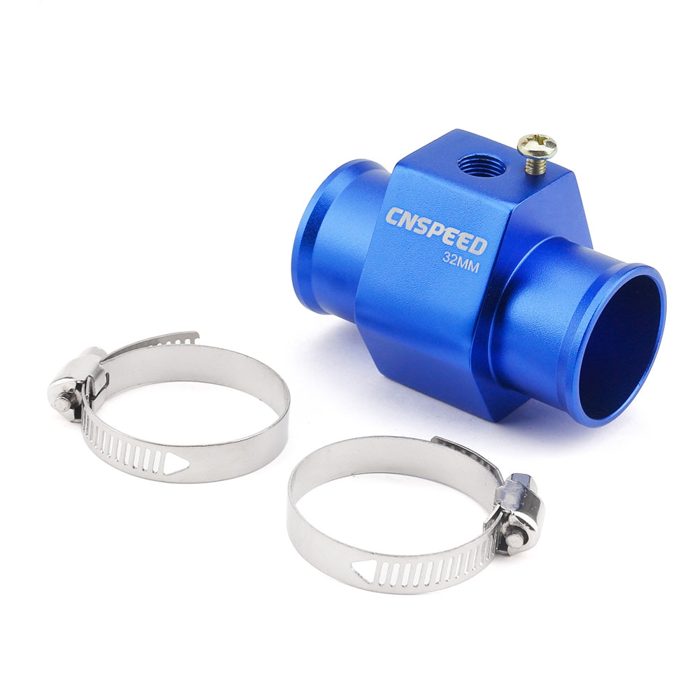 CNSPEED 60mm temperatura del agua del coche 20-120 grados Celsius con sensor de temperatura del agua 1/8NPT tubo adaptador de transferencia YC101413