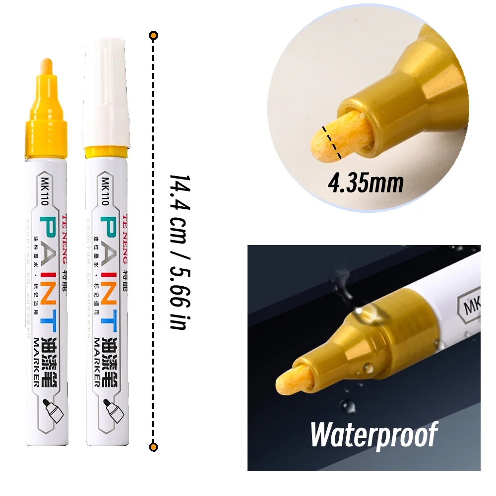 8 Kolorów Pisak robić Naprawy Rys Samochodowych Szybkoschnący Lakier robić Retuszu Wodoodporny znacznik robić Opon i Felg Pisaki robić Lakieru Samochodowego