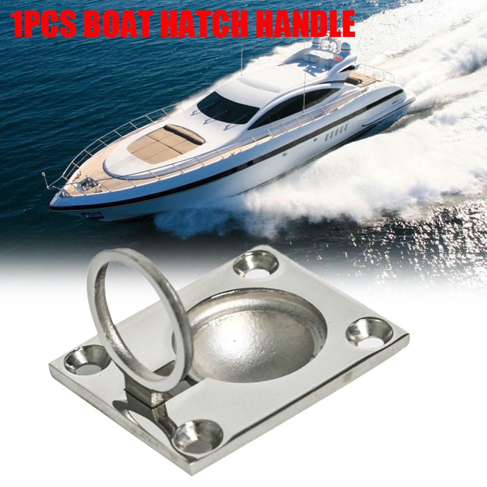 Hatch Pull Deck Cover Handle Corrosion Resistant Lifting Stainless Steel Boat Locker Ring Floor Buckle Hardware Accessories