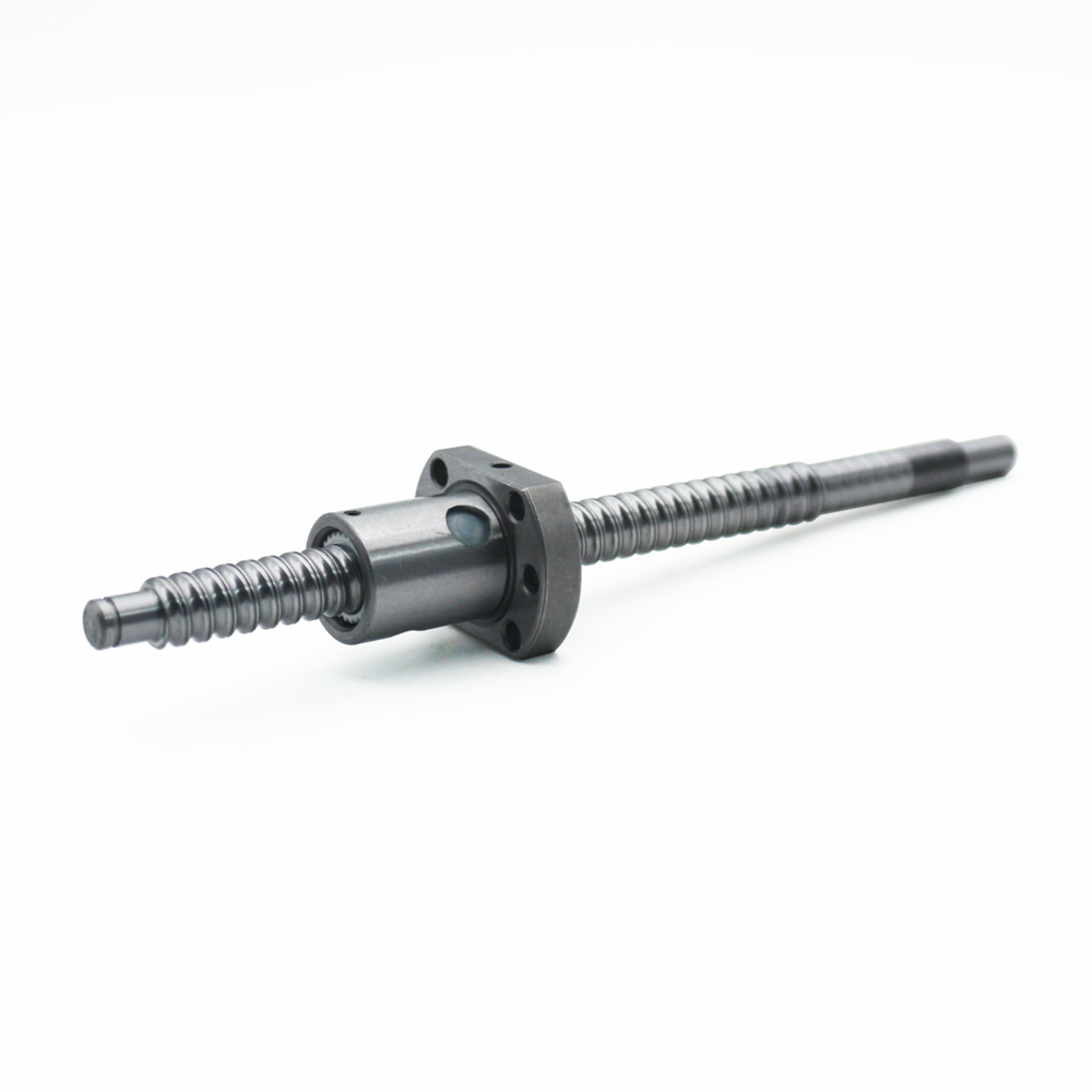 SFU1204 200 250 300 350 400 450 500 550 600mm vis à Billes roulée C7 avec 1204 bride écrou à bille simple BK/BF10 Bout usiné CNC