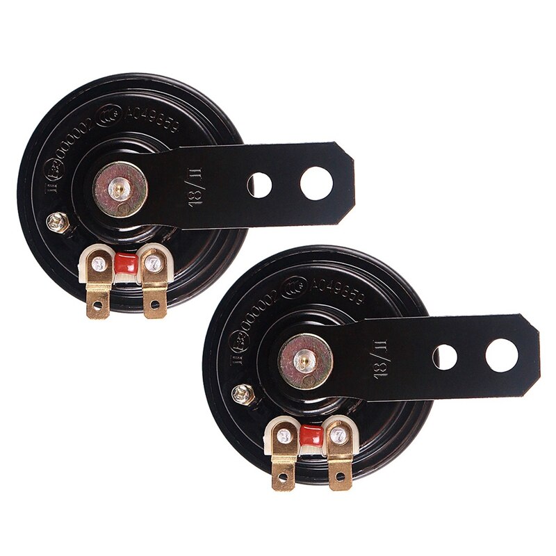 2PCS Universal 12V Upgrade Motorcycle Horn Waterproof Electric Horn 12V 105Db Motorcycle Motor Scooter Loud