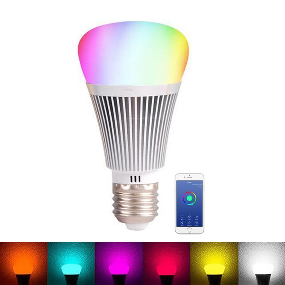 7W E27/B22/E26/E14 WiFi RGB Slimme Lamp LED Lamp App Bedienen Alexa Google assistent Voice Control Smart Led Nachtlampje