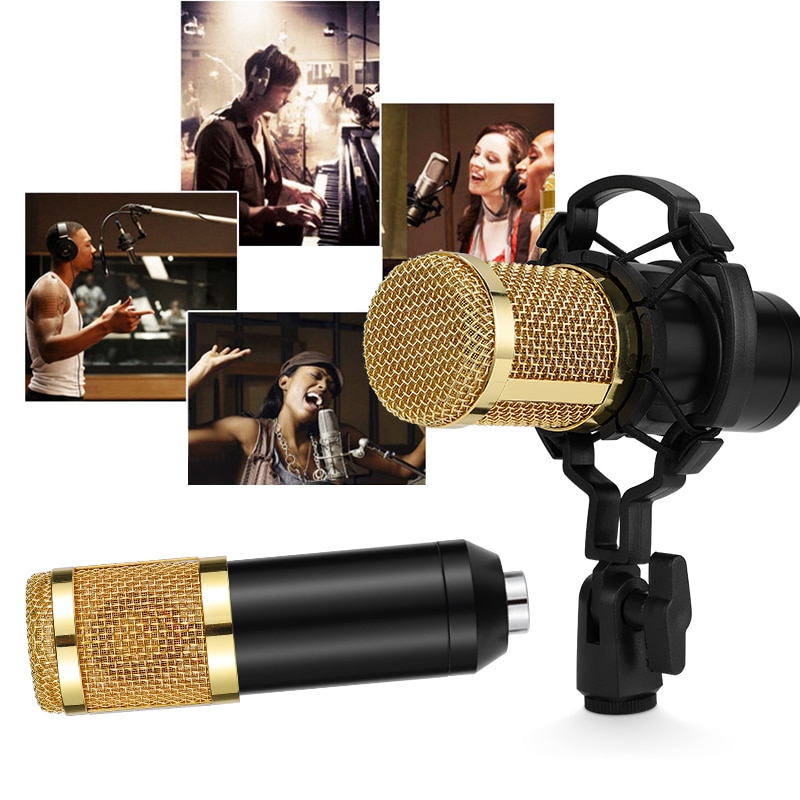 SAMTIAN microphone BM 800 mic studio microphone condenser Stand Vocal Record KTV Karaoke Microphone For PC Computer