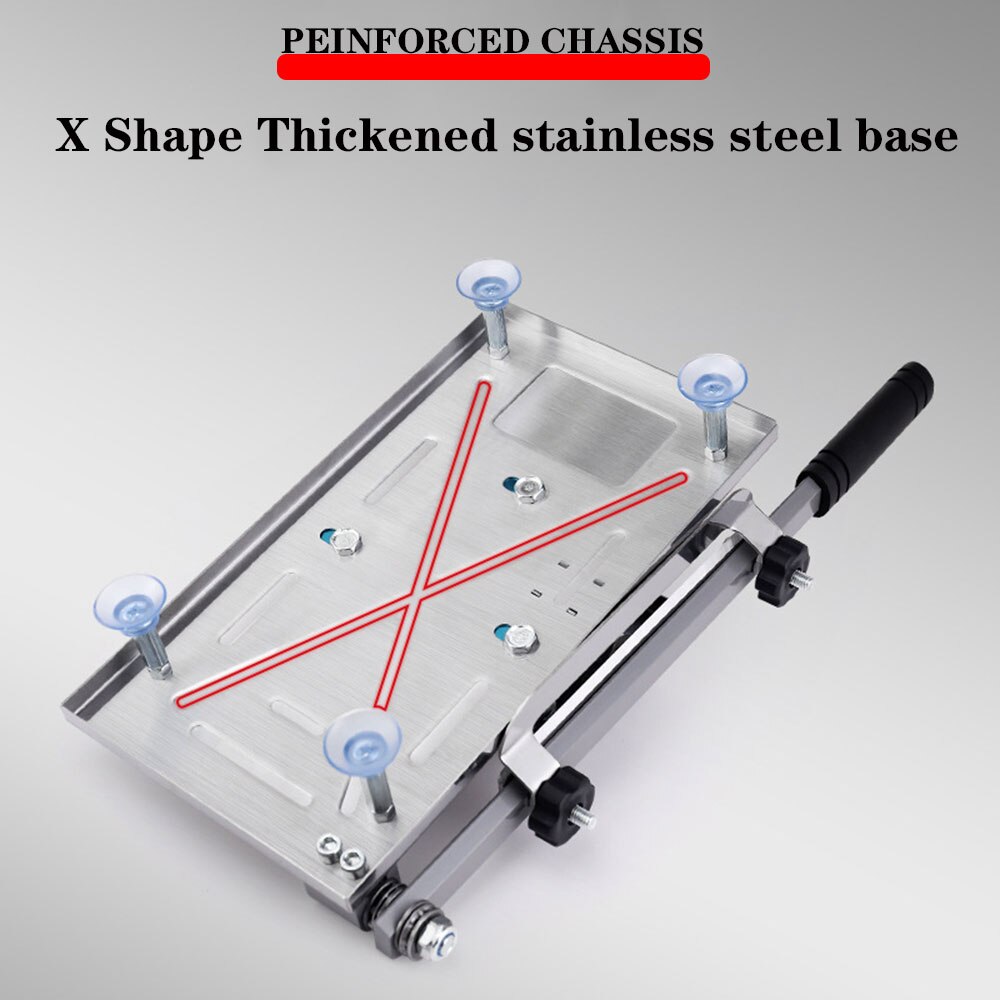 Kitchen Tool Meat Slicing Machine Multifunctional Stainless Steel Cutting Machine Manual Thickness Adjustable Food Slicer Gadget