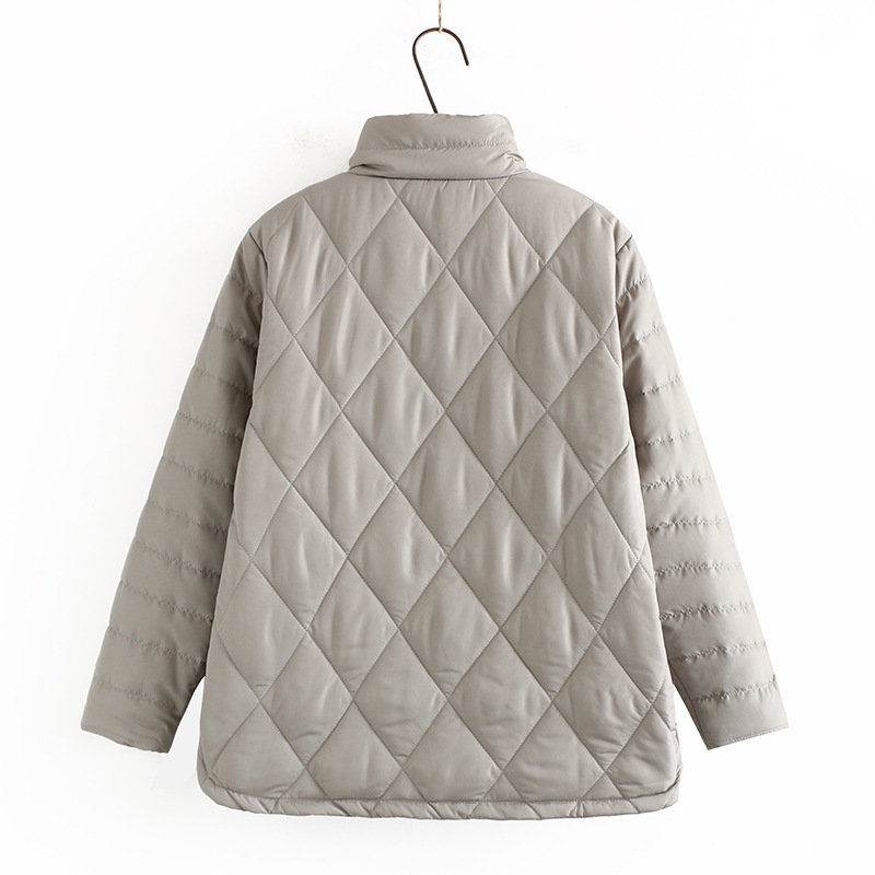 Dames Herfst Winter Plus Size Gewatteerd Jack Voor Vrouwen Grote Lange Mouwen Losse Dikke Gewatteerde Rits Jas 3XL 4XL 5XL 6XL