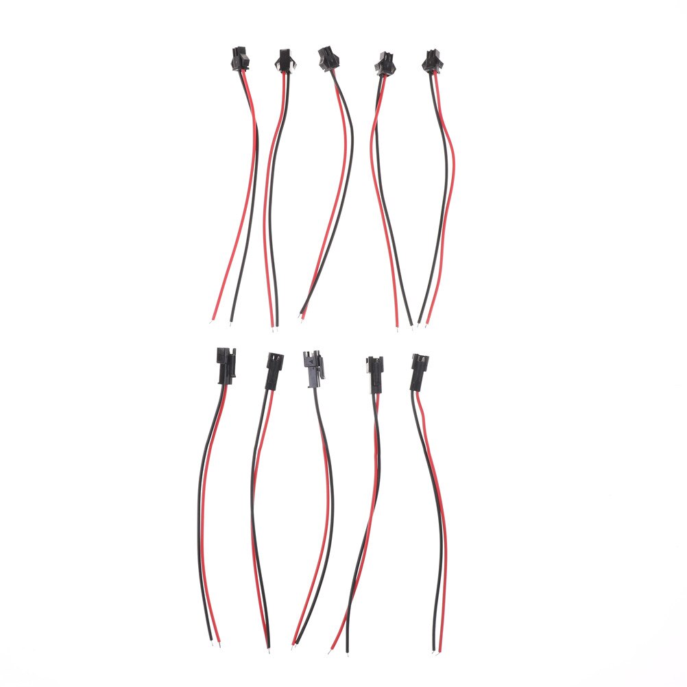 5 Pairs SM2P Connector Plug Cable Male+Female for RC Battery 15cm