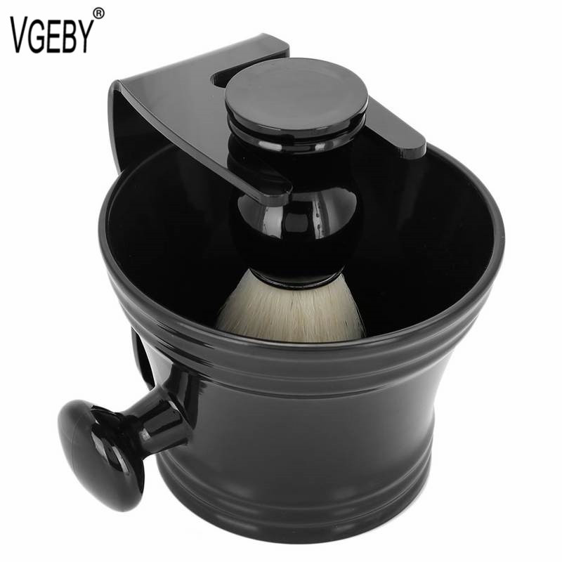 3 In 1 Shaving Brush Set with Brush Stand and Soap Bowl Men Shaving Kit Tool for Men