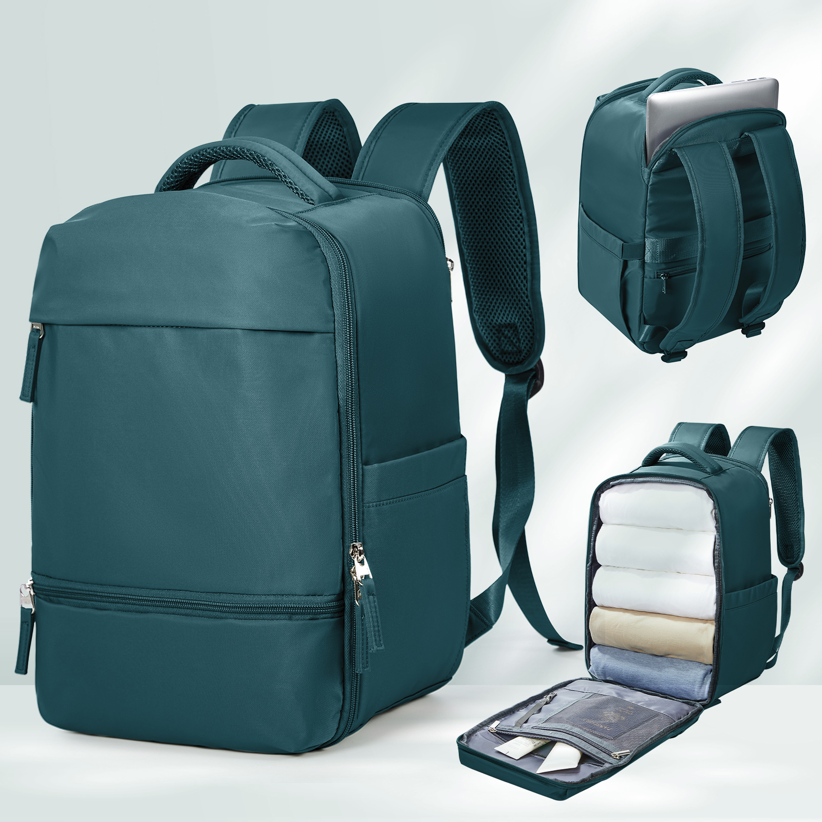 Ryanair-Sac à dos de voyage, cabine, avion, bagage à main, ordinateur portable, travail, affaires, école, voyage, 40x20x25: Bleu