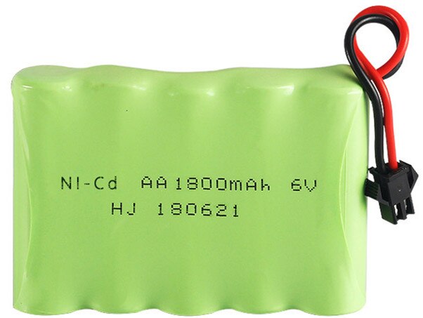 6.0V Ni-Mh Batterij NI-CD Batterij 700 Mah 1400 Mah 1800 Mah 2400 Mah 2800 Mah Voor Rc Speelgoed Auto 'S vrachtwagens Tank Guns Rc Speelgoed 6V: Rood