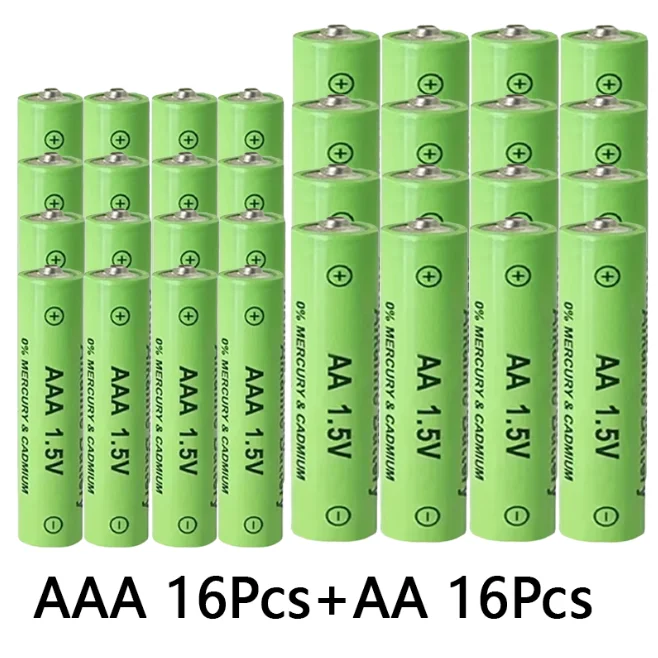 1.5V AA+AAA Ni Mh Rechargeable Battery, AAA Alkaline 3800-3000Mah,For Flashlights, Toys, Clocks, MP3, Nickel Hydrogen Batteries: Pink