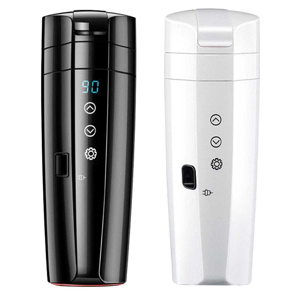 12v 24v vattenkokare intelligent bekväm vattenuppvärmning kokande kaffe isolering mugg bil elektrisk kopp universal digital display