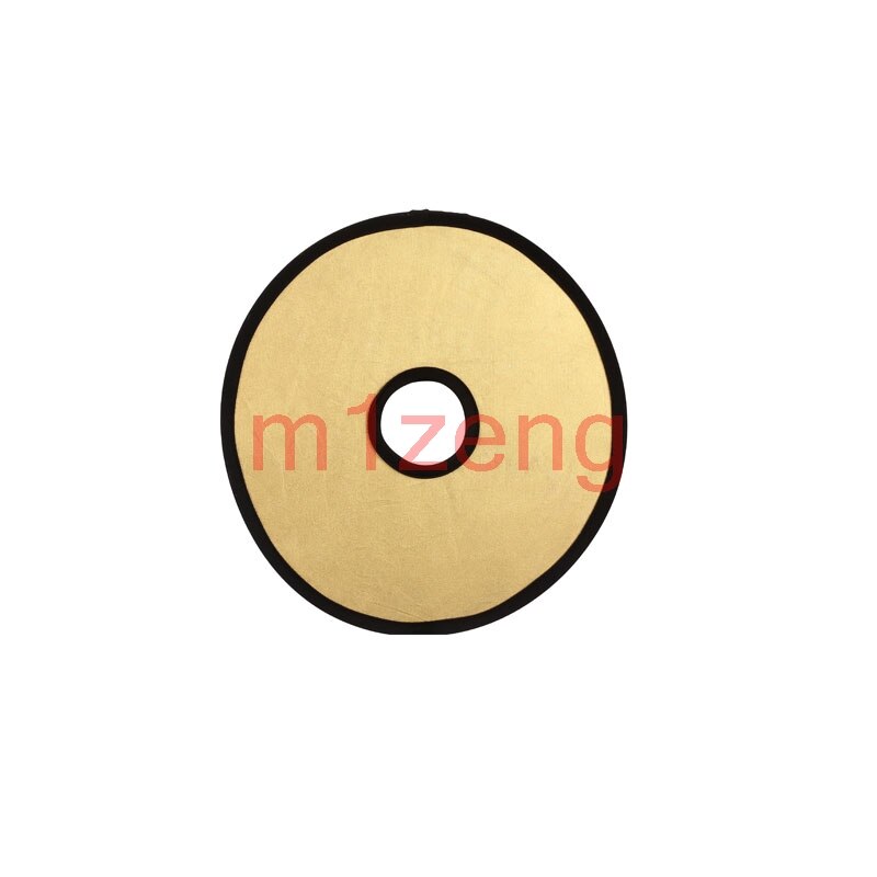 30Cm 2 In 1 Goud Zilver Hollow Circulaire Ronde Lens-Mount Draagbare Vouwen Licht Flash Reflector Voor Foto foto Studio
