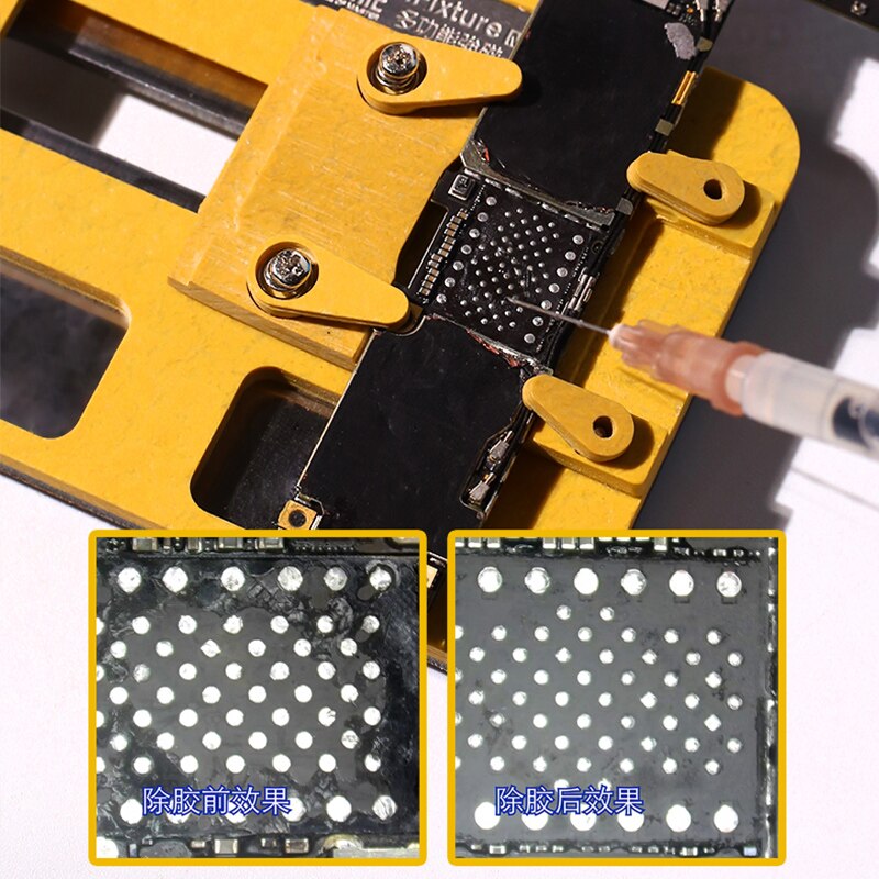 MECHANIC 5222-Líquido de eliminación para CPU/HD Chip, pegamento negro, limpiador de chips de CPU de teléfono móvil para reparación de Iphone, líquido de eliminación, 30ML