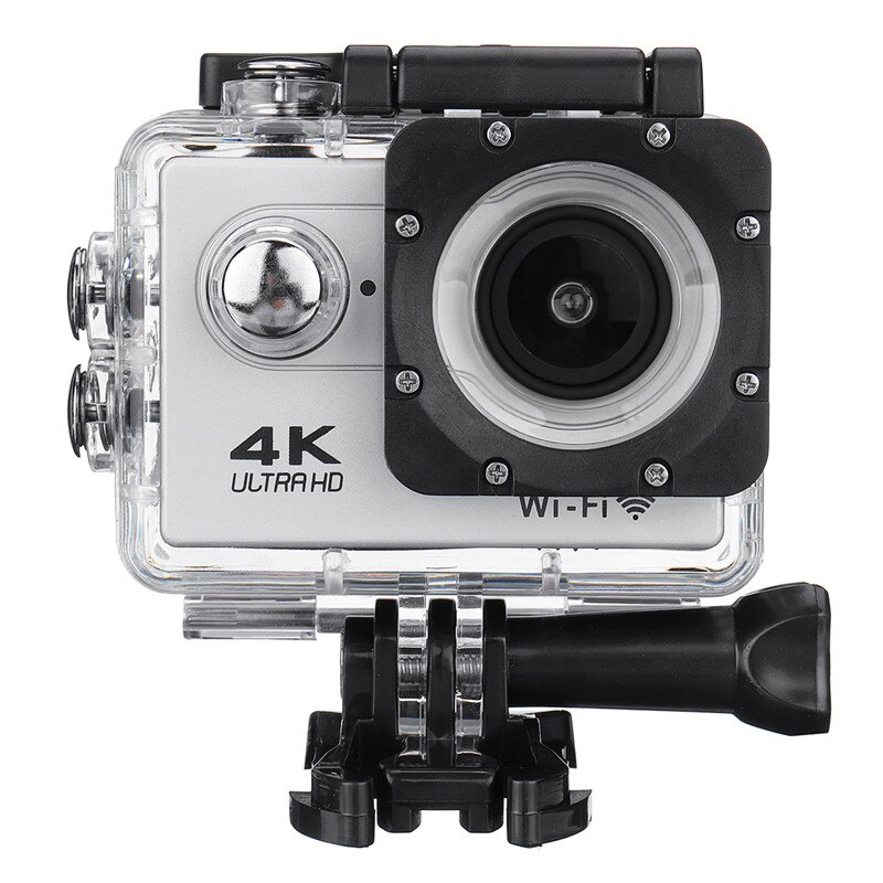 4K Action Camera With Ultra HD 1080p Screen Underwater 30m Waterproof Sport Camera Go Extreme Pro Cam Video Camcorder: Silver / standardxcontroller