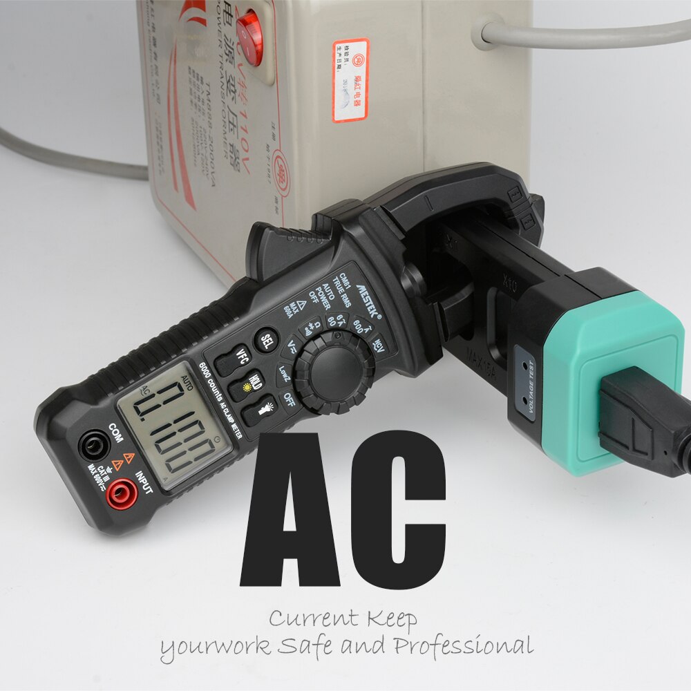 MESTEK Digital Clamp Meter Multimeter Current Clamp Pincers AC/DC Voltage Resistance Tester Measuring Tools alicate amperimetro