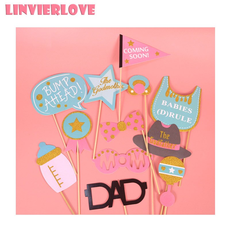 LINVIERLOVE Happy Birthday Photo Booth Props It's Your Day Photobooth Party DIY Decor Bachelorette Accessories Birthday Supplies: E