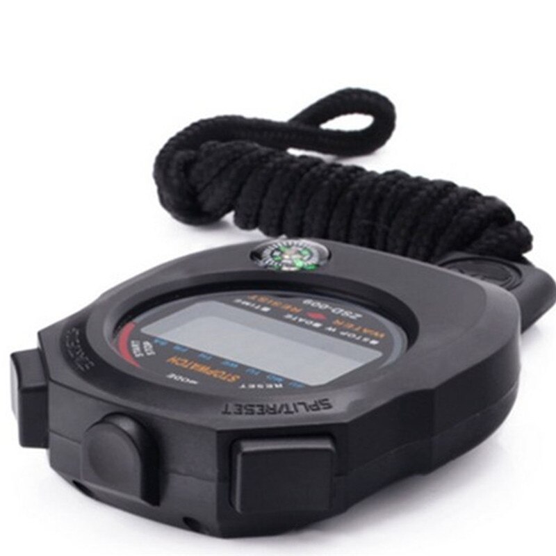 Portable Handheld Waterproof Digital LCD Stopwatch Chronograph Sports stopwatch Timer Counter With Strap
