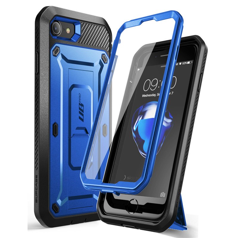 SUPCASE Für iPhone SE Fall Für iPhone 7/8 Fall UB Pro Robuste Holster Abdeckung Fall mit Gebaut-in screen Protector & Ständer: DarkBlue