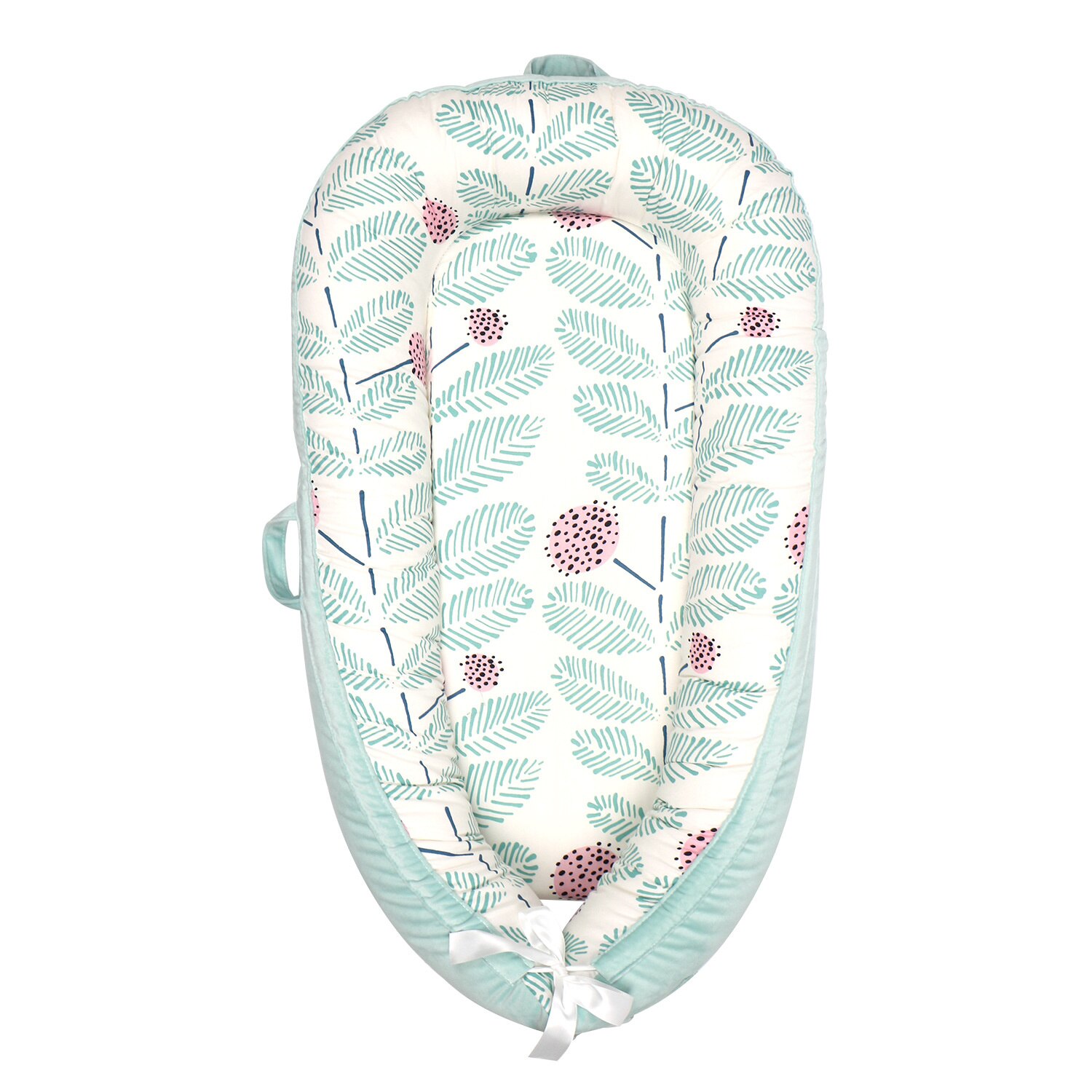 Baby Cradle Baby Bassinet Kids Bed Soft for Party: Green 