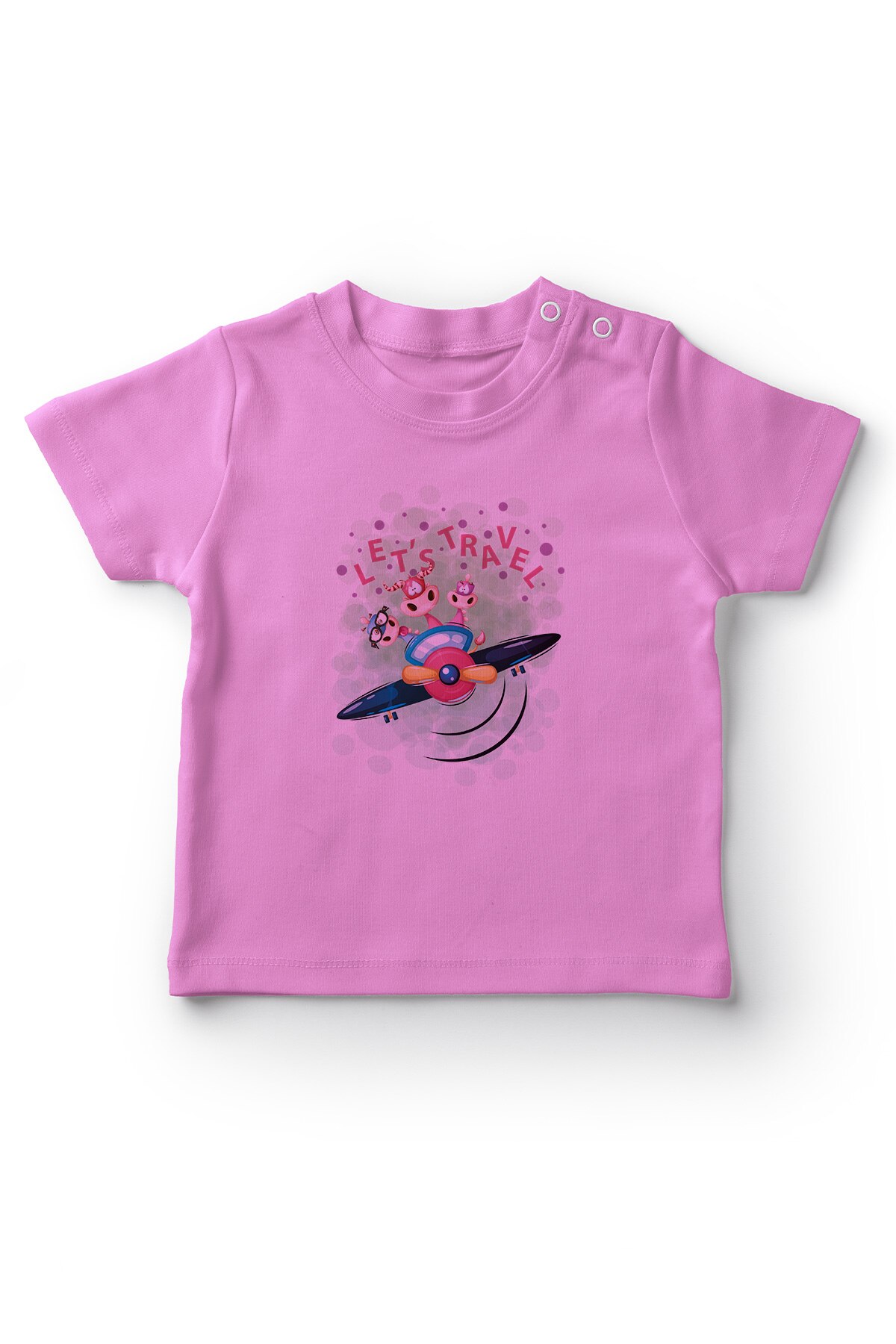 Angemiel, Avión de bebé con Seyehate, los mejores animales bonitos, camiseta rosa para niña