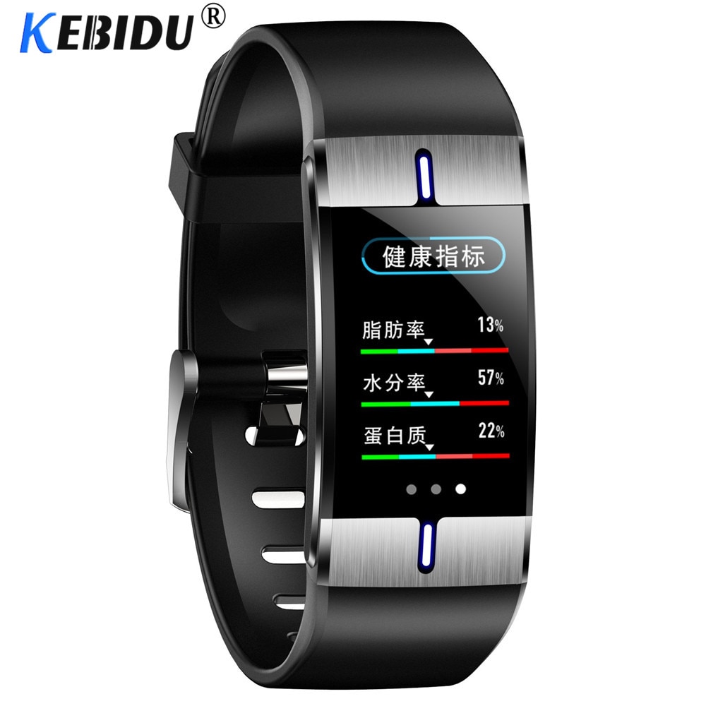 Smartwatch Kebidu - Tkanka Tłuszczowa, Tętno, Ciśnienie Krwi, Prognoza Pogody, Opaska Fitness Android iOS