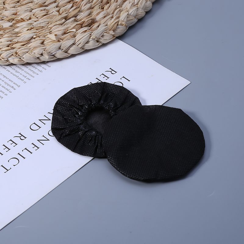10 pares de protectores desechables para micrófono de textil no tejido, almohadilla protectora para micrófono de eliminación de parabrisas, suministros para Karaoke KTV