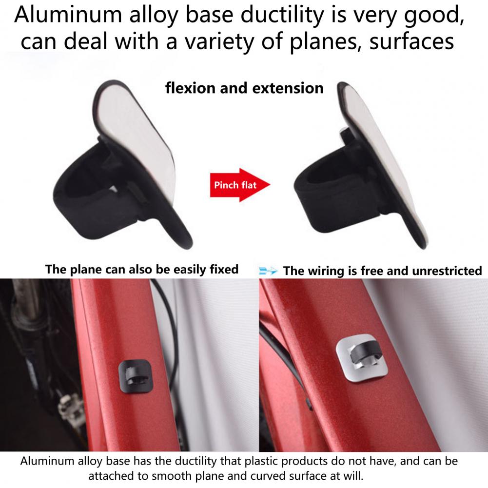 5Pcs Useful Bike Cable C-Clips Convenient Flexible High Temperature Resistant Rust Resistant Cable Housing Clip