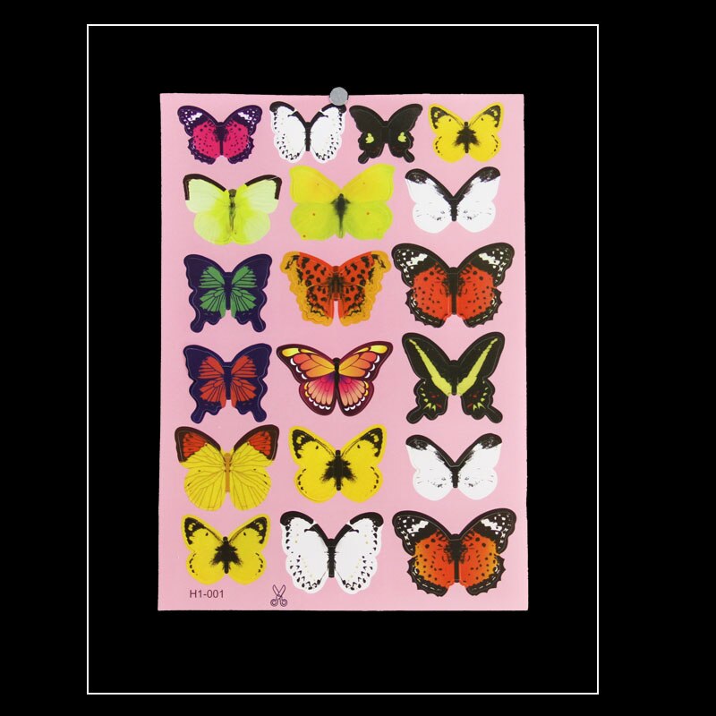 18 schmetterlinge 3D stereo Simulation Schlafzimmer dekoration aufkleber Kristall Schmetterlinge Wand Aufkleber Home Party Dekoration