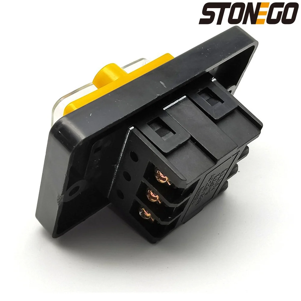 STONEGO Wasserdichter Druckschalter, Autowaschanlage, Pressmaschine, Schleifen, SäGen, Maschine, Schlauchmaschine, Steuerschalter
