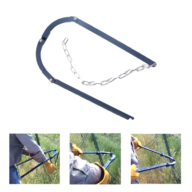 K1KA Household Barbed Wire Repair Tool Fence Fixer Fence Repair Tool Outdoor Chain Railing Hand Pull for Fence Gardening