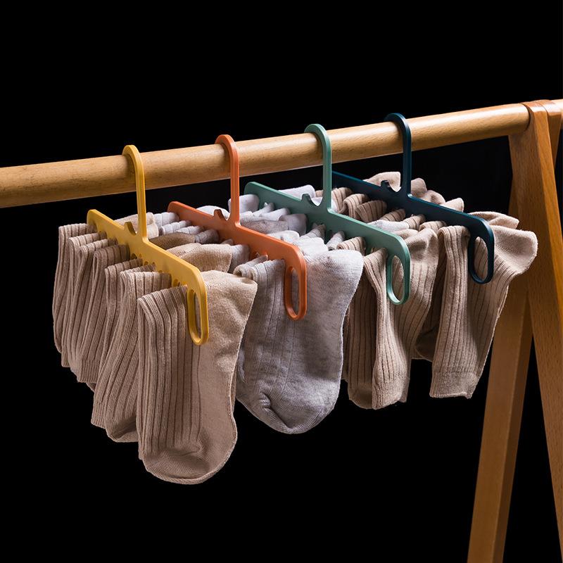 Coat Hanger Multifunctional Clothes Drying Rack Drying Clothes Pants Socks Towel Wardrobe Space Saver Hook Plastic Organize