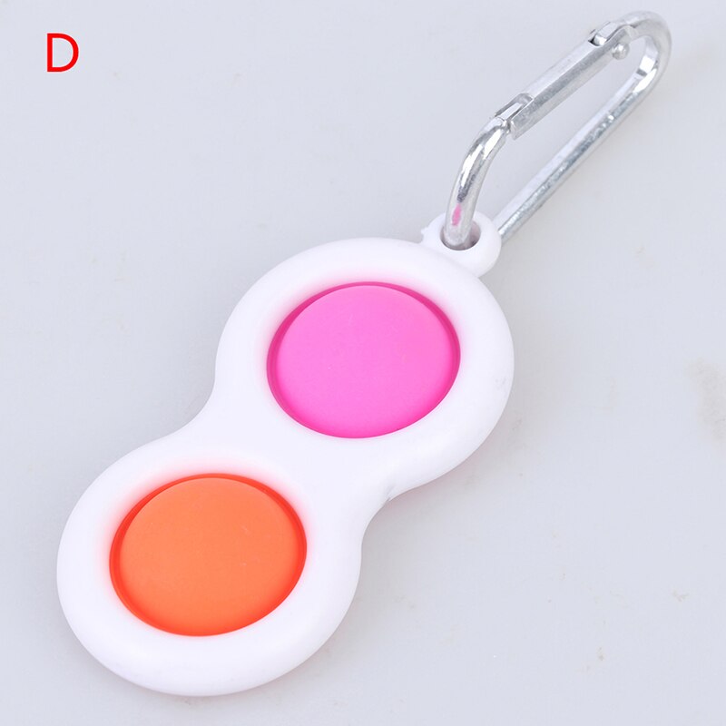 Simple Dimple Fidget Toys Fat Brain Toys Stress Relief Keychain Hand Sensory Toy: D